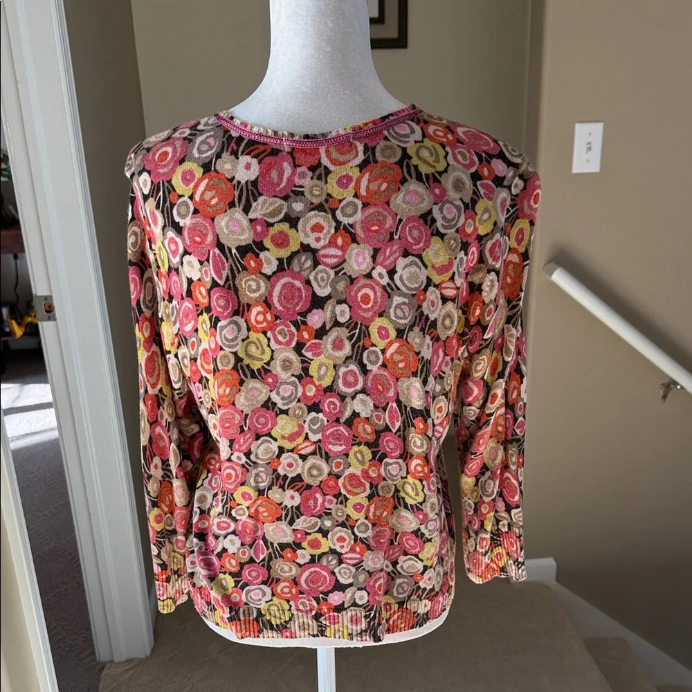 Sigrid Olsen Multicolor Floral Jacket - Picture 3 of 5